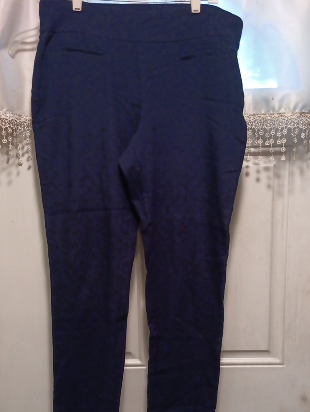 Women's Navy Pull-On Ponte Pants